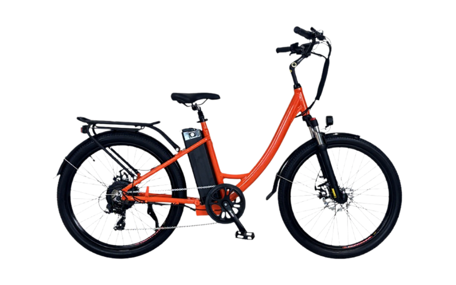 Sisu light electric cargo bike in Shortmile orange